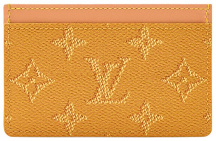 Louis Vuitton Card Holder Saffron Yellow Monogram Canvas