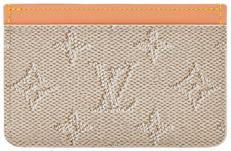 Louis Vuitton Card Holder Beige Monogram Canvas