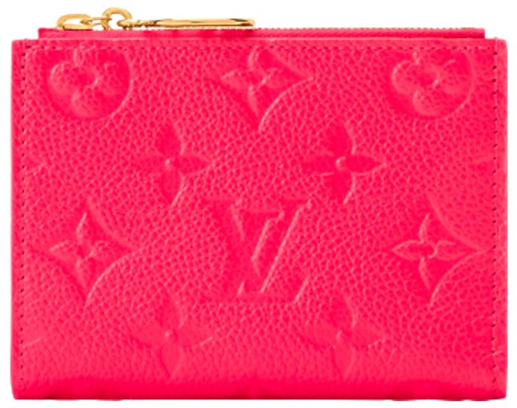 Louis Vuitton Lisa Wallet Strawberry Pink Monogram Embossed Empreinte Cowhide Leather
