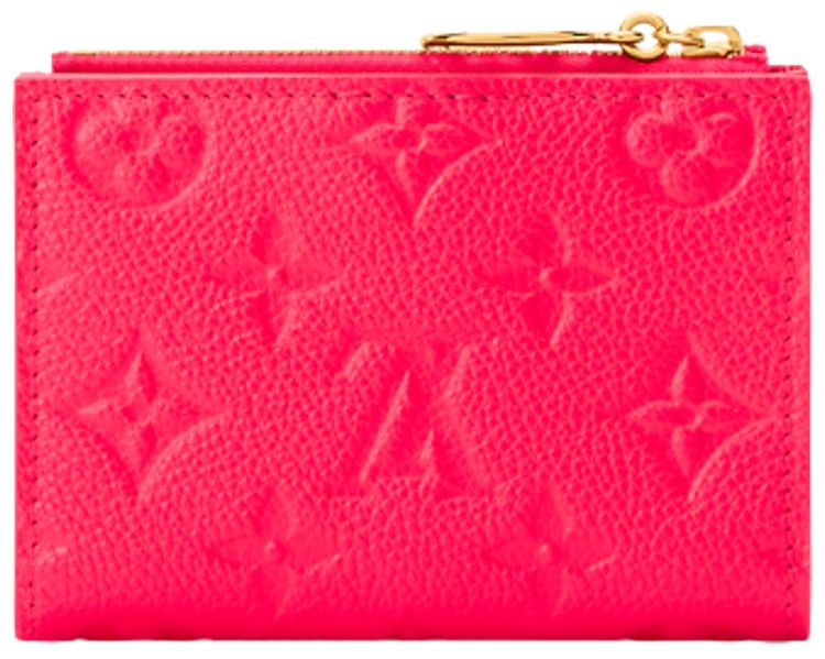 Louis Vuitton Lisa Wallet Strawberry Pink Monogram Embossed Empreinte Cowhide Leather