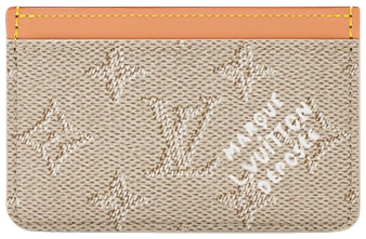 Louis Vuitton Card Holder Beige Monogram Canvas