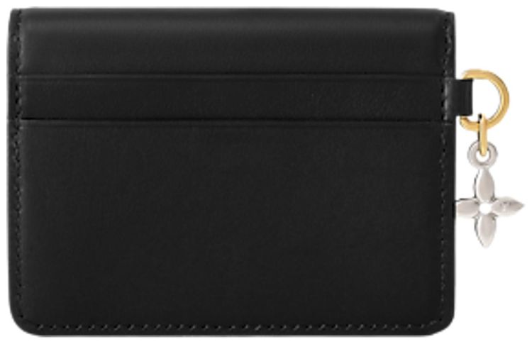 Louis Vuitton Tiny Recto Verso Card Holder Black Calfskin Leather