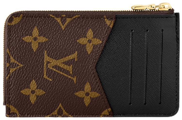 Louis Vuitton Card Holder Recto Verso BlackBrown Monogram Canvas