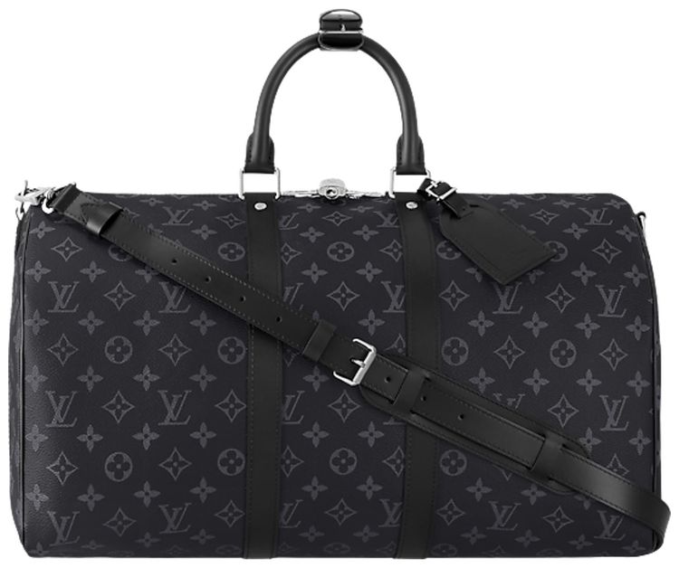Louis Vuitton Keepall Bandouliere 45 Black Monogram Eclipse Canvas
