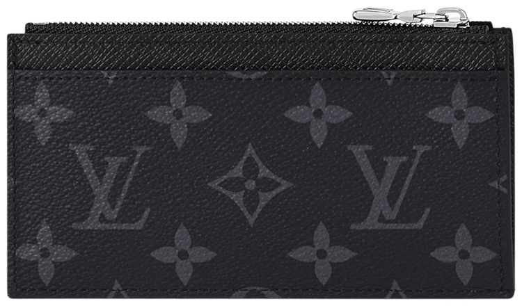 Louis Vuitton Coin Card Holder Black Monogram Eclipse Canvas