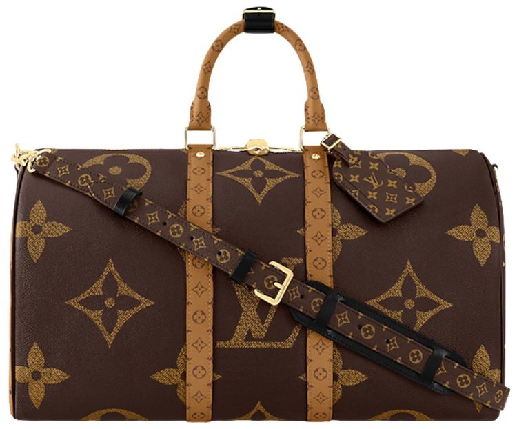 Louis Vuitton Keepall Bandouliere 45 Brown Monogram GiantMonogram Reverse Canvas