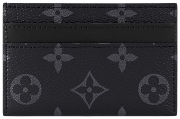 Louis Vuitton Double Card Holder Black Monogram Eclipse Canvas