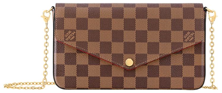 Louis Vuitton Felicie Pochette Brown Damier Ebene Canvas