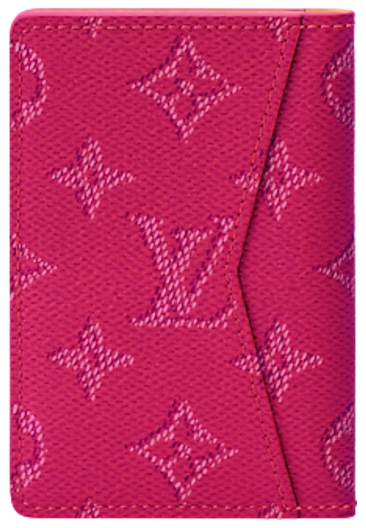 Louis Vuitton Pocket Organizer Rose Pondichery Monogram Heritage Canvas