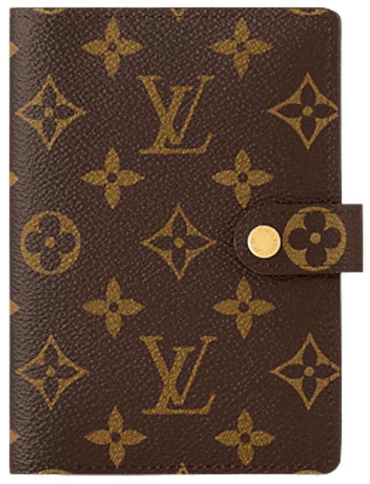 Louis Vuitton Small Ring Agenda Cover Brown Monogram Canvas