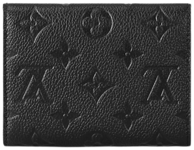 Louis Vuitton Victorine Wallet Black Monogram Embossed Empreinte Cowhide Leather