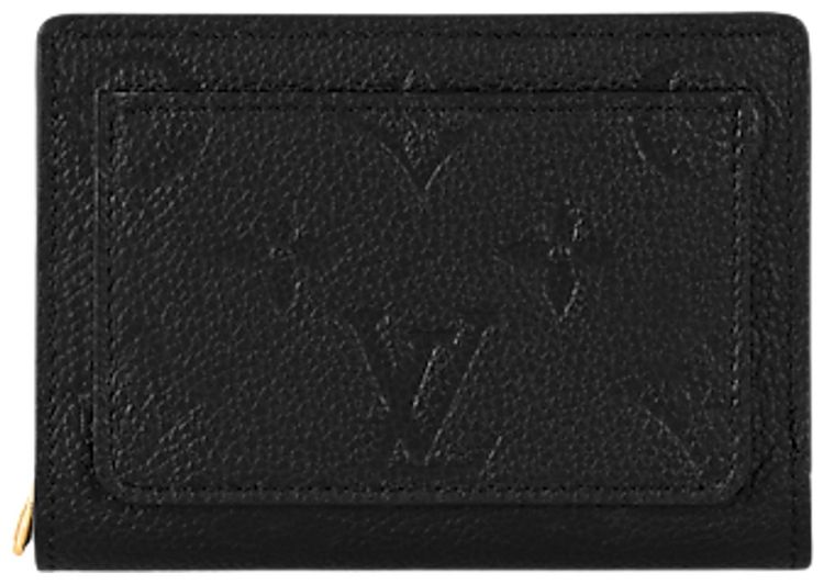 Louis Vuitton Clea Wallet Black Monogram Embossed Empreinte Cowhide Leather
