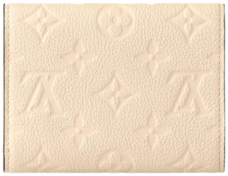 Louis Vuitton Victorine Wallet Cream Monogram Embossed Empreinte Cowhide Leather