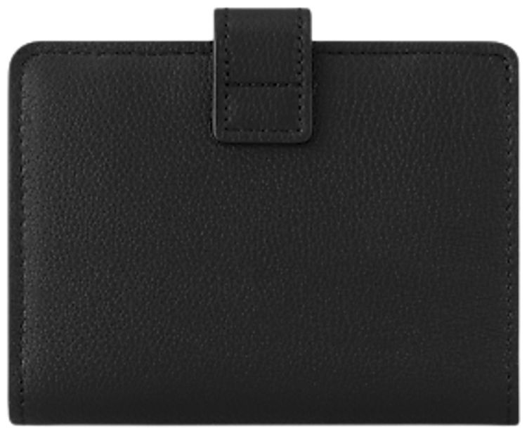 Louis Vuitton Low Key Compact Wallet Black Calfskin Leather