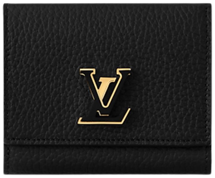 Louis Vuitton Capucines Tiny Wallet Black Taurillon Leather
