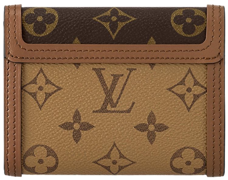 Louis Vuitton Dauphine Compact Wallet Brown Monogram Reverse Canvas
