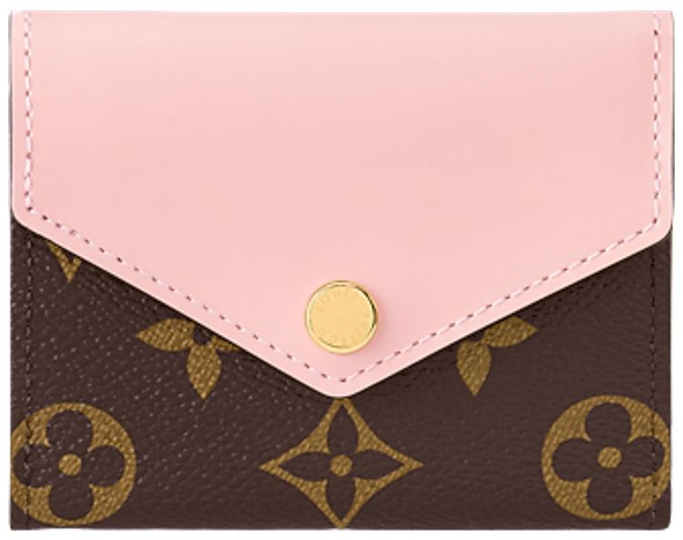 Louis Vuitton Zoe Wallet Brown Monogram CanvasPale Pink Rose Ballerine