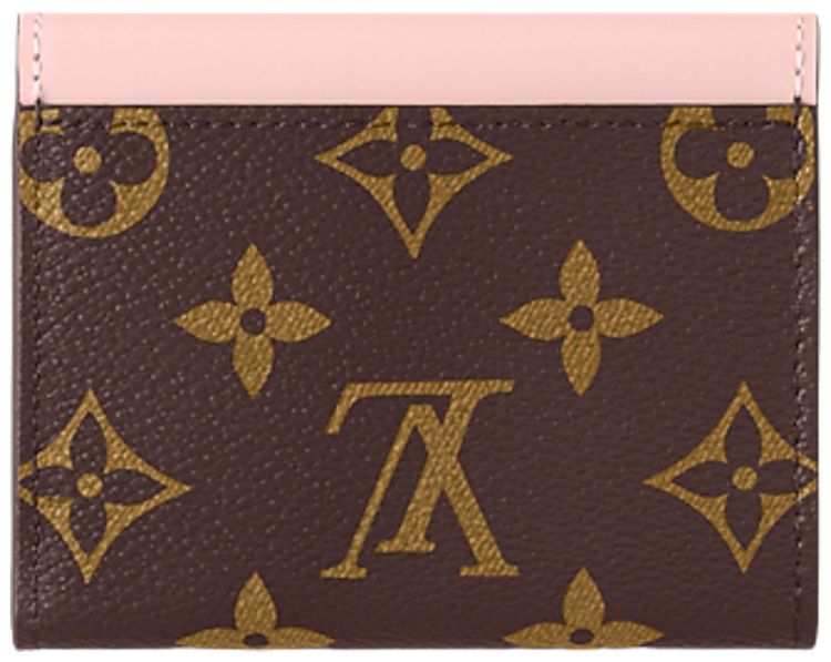 Louis Vuitton Zoe Wallet Brown Monogram CanvasPale Pink Rose Ballerine