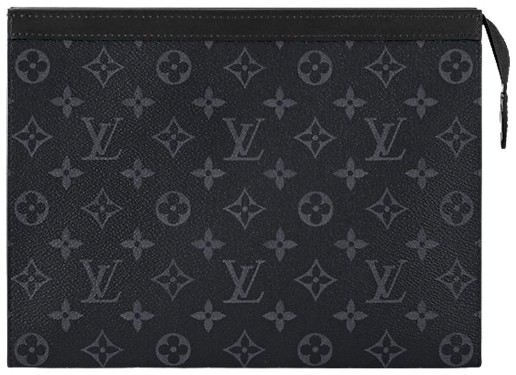 Louis Vuitton Pochette Voyage MM Black Monogram Eclipse Canvas