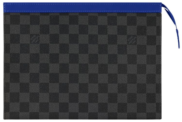 Louis Vuitton Pochette Voyage MM Indigo BlueBlack Damier Graphite Canvas