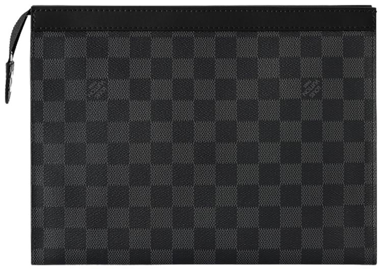 Louis Vuitton Pochette Voyage MM Black Damier Graphite Canvas