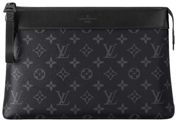 Louis Vuitton Pochette Voyage Souple Black Monogram Eclipse Canvas