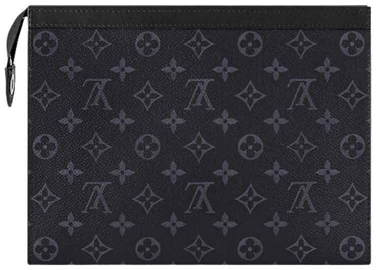 Louis Vuitton Pochette Voyage MM Black Monogram Eclipse Canvas