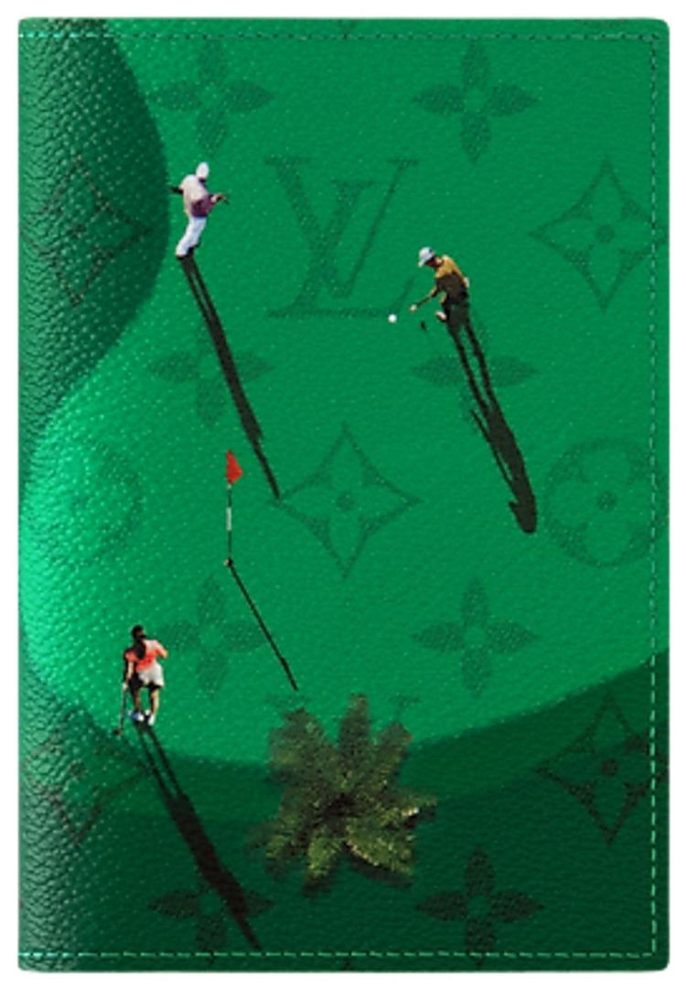 Louis Vuitton Passport Cover Golf Green Monogram Canvas