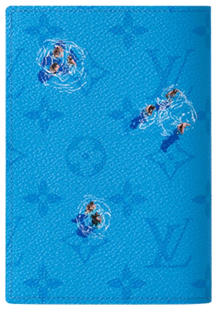 Louis Vuitton Passport Cover Pool Blue Monogram Canvas