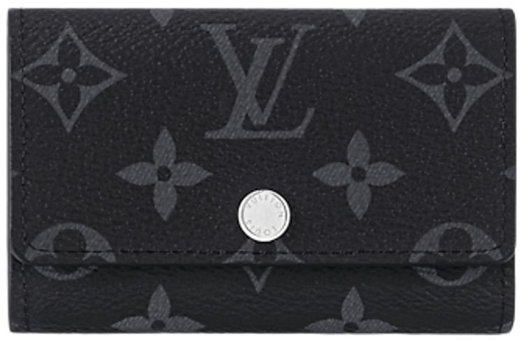 Louis Vuitton 6 Key Holder Black Monogram Eclipse Canvas