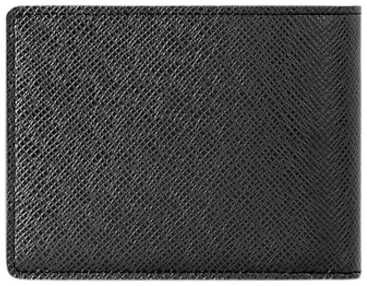 Louis Vuitton Multiple Wallet Black Taiga Cowhide Leather