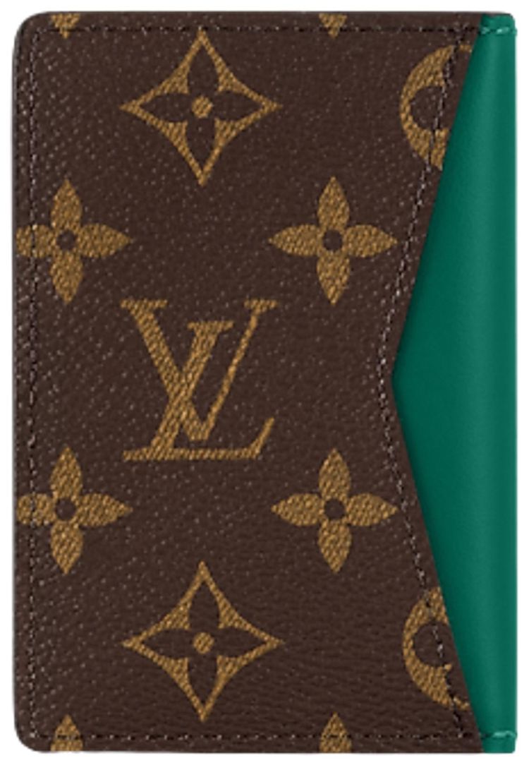 Louis Vuitton Pocket Organizer Borneo GreenBrown Monogram Canvas