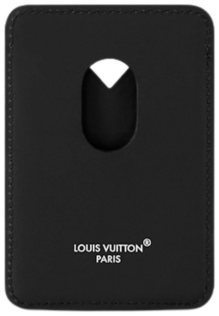 Louis Vuitton Magnetic Card Holder Black Monogram Eclipse Canvas