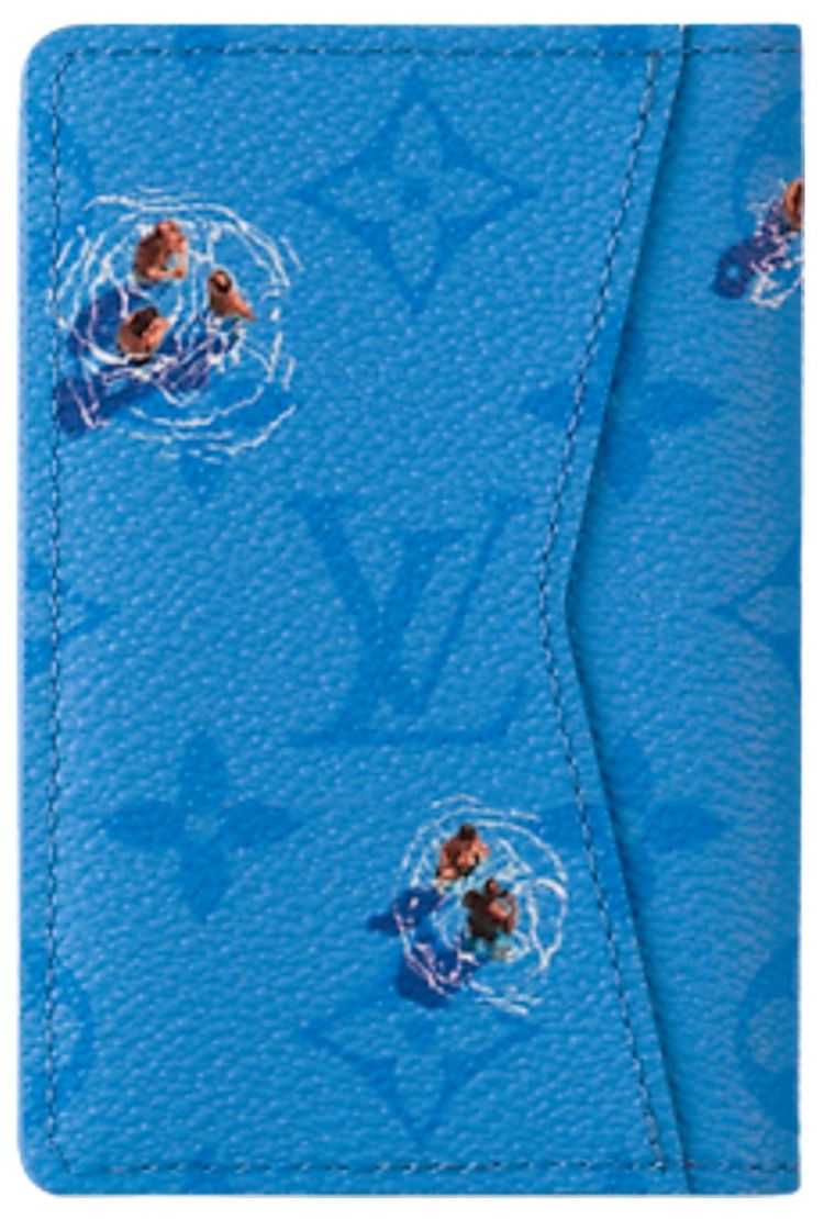 Louis Vuitton Pocket Organizer Pool Blue Monogram Canvas