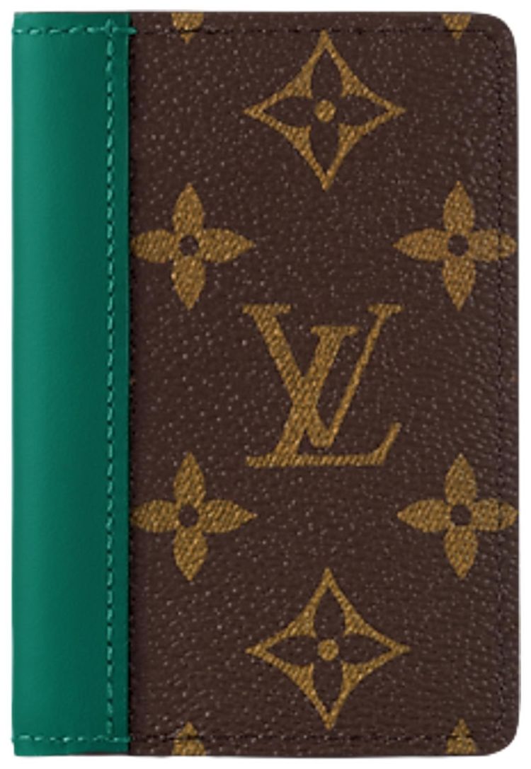 Louis Vuitton Pocket Organizer Borneo GreenBrown Monogram Canvas