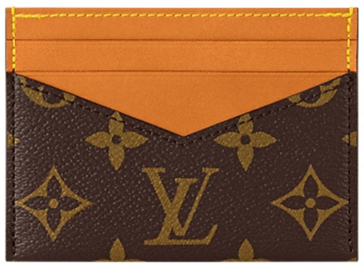 Louis Vuitton Triple Card Holder Brown Monogram Canvas