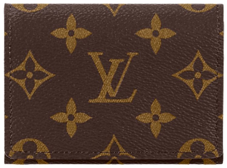 Louis Vuitton Envelope Business Card Holder Brown Monogram Canvas