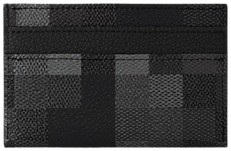 Louis Vuitton Double Card Holder Damoflage Black Canvas