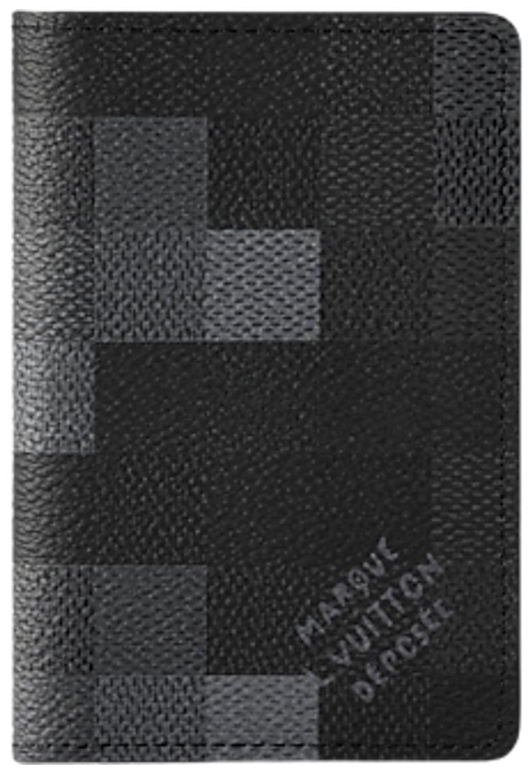Louis Vuitton Pocket Organizer Damoflage Black Canvas