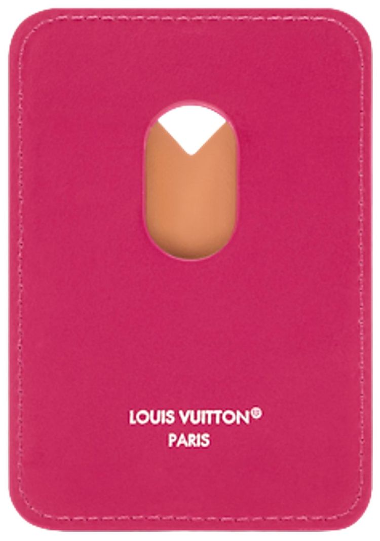 Louis Vuitton Magnetic Card Holder Rose Pondichery Monogram Canvas