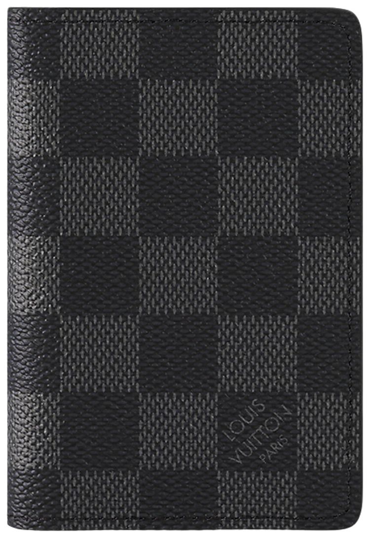 Louis Vuitton Pocket Organizer Black Damier Graphite Canvas
