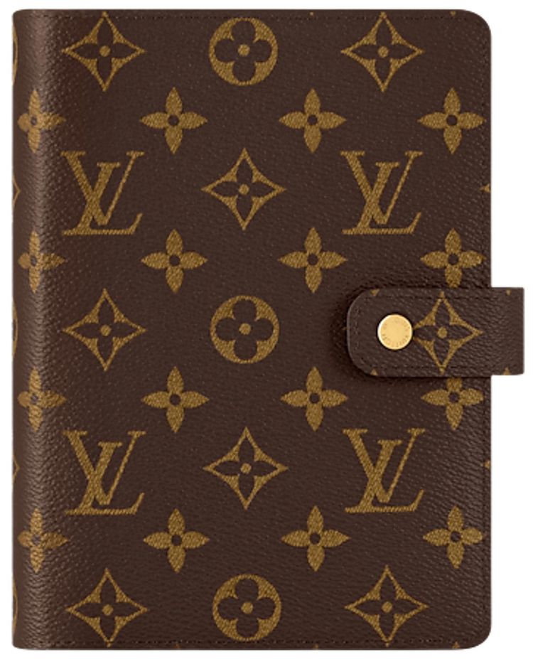 Louis Vuitton Medium Ring Agenda Cover Brown Monogram Canvas