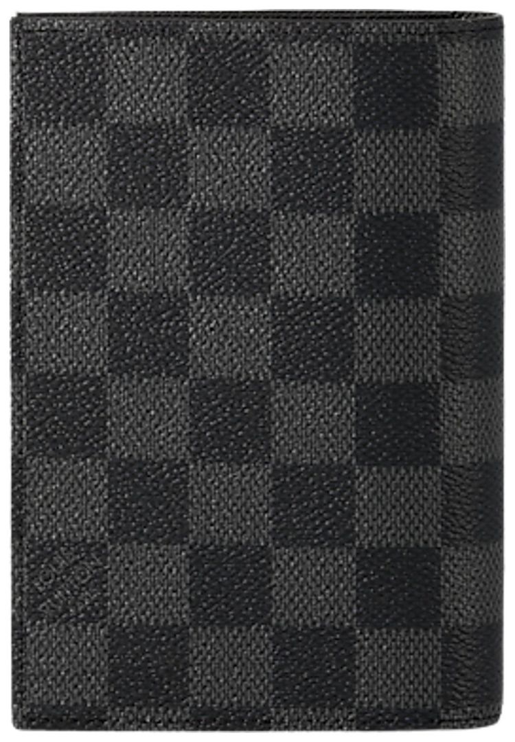 Louis Vuitton Passport Cover Black Damier Graphite Canvas