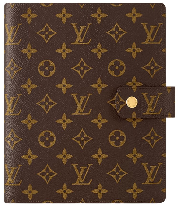 Louis Vuitton Large Ring Agenda Cover Brown Monogram Canvas