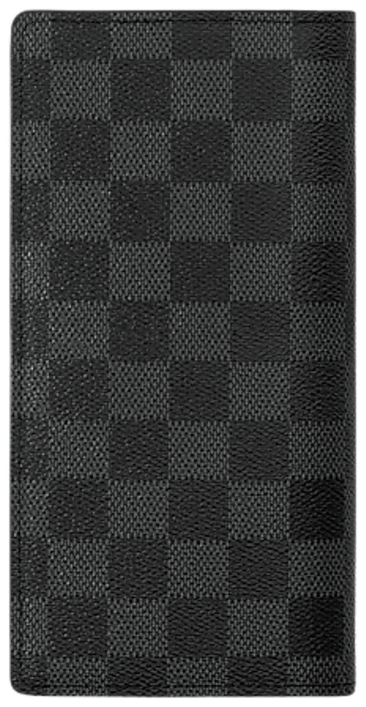 Louis Vuitton Brazza Wallet Black Damier Graphite Canvas