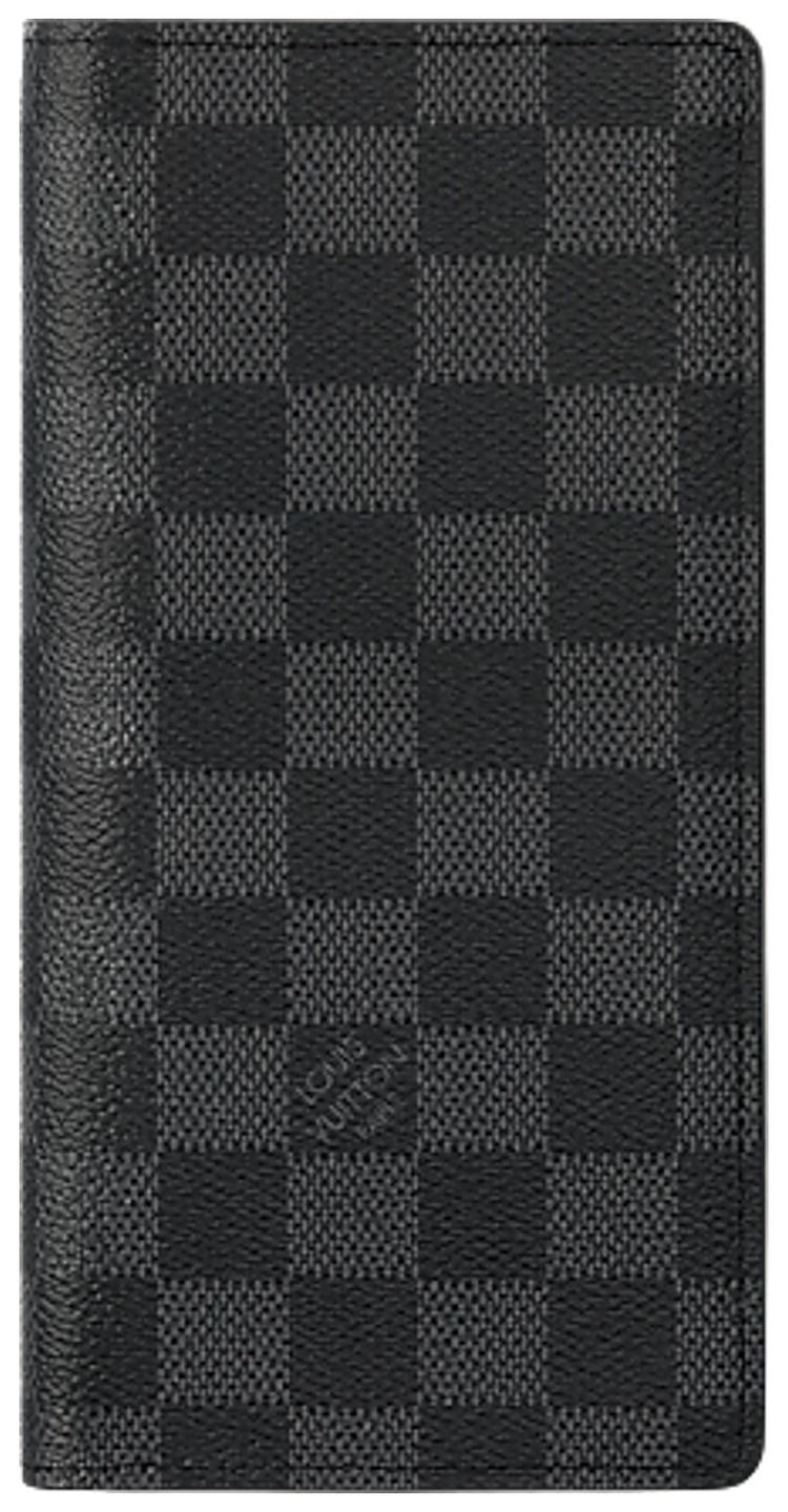 Louis Vuitton Brazza Wallet Black Damier Graphite Canvas