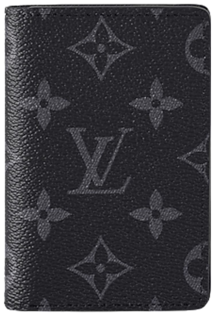 Louis Vuitton Pocket Organizer Black Monogram Eclipse Canvas