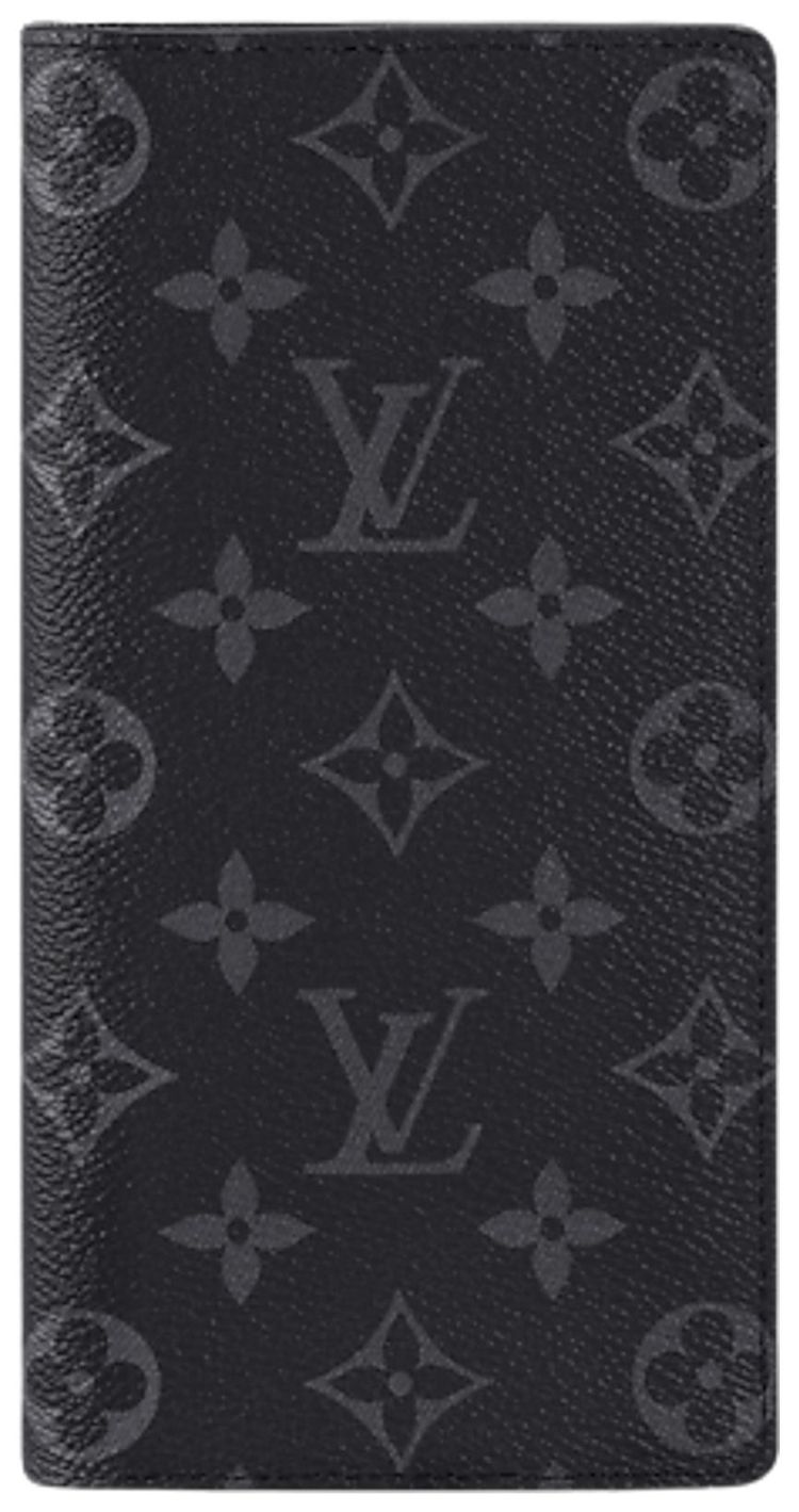 Louis Vuitton Brazza Wallet Black Monogram Eclipse Canvas