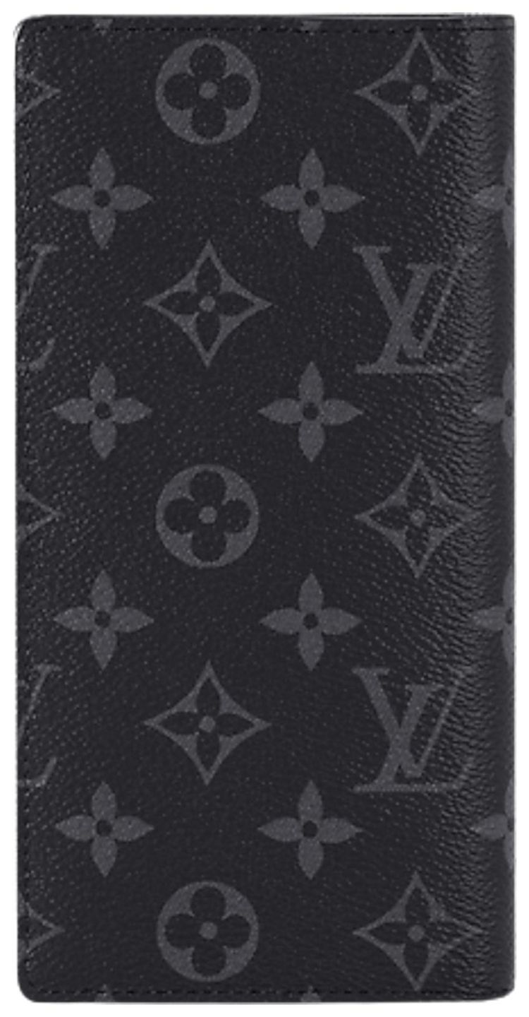 Louis Vuitton Brazza Wallet Black Monogram Eclipse Canvas
