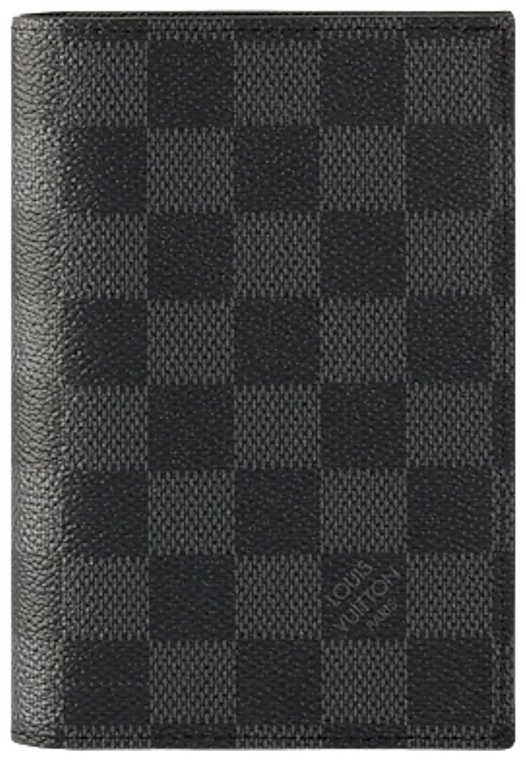 Louis Vuitton Passport Cover Black Damier Graphite Canvas